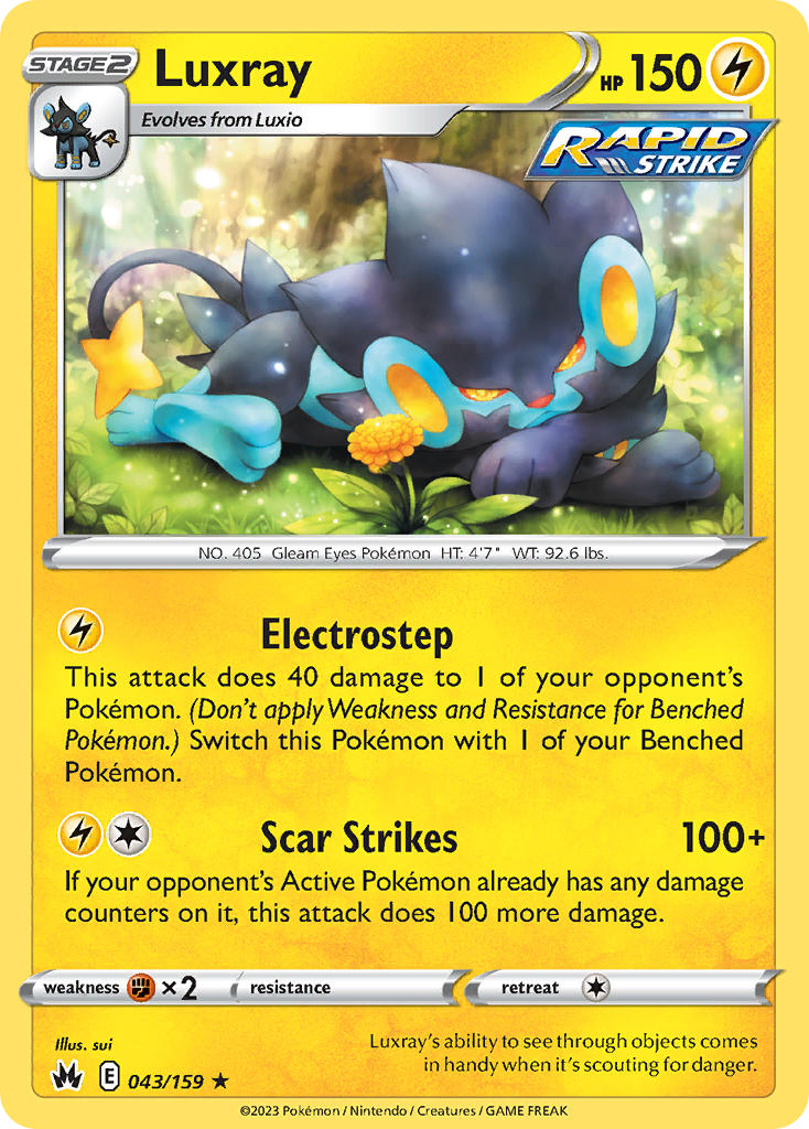 Luxray - 043/159 - Scroll and Circuit Games